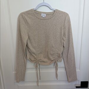 Le Lis Beige Long Sleeve Top